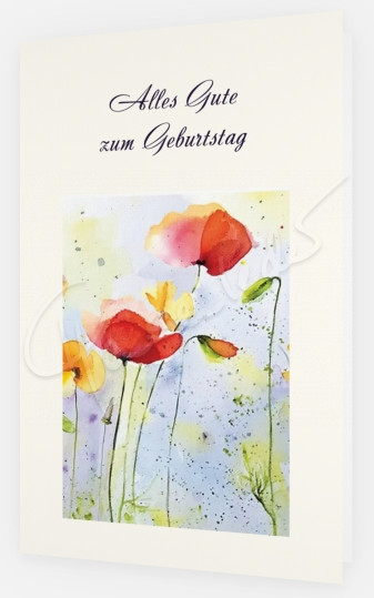 Mohn, zum Geburtstag