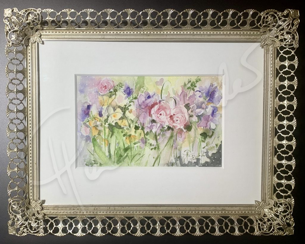 Kleines Rosenaquarell