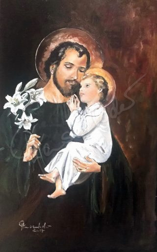 Heilige Joseph mit dem Jesuskind, nach unbekanntem Maler