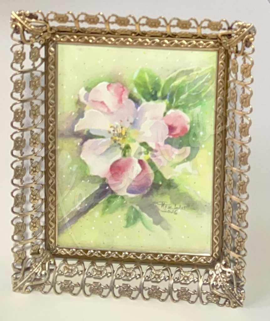 Apfelblüte, Aquarell 2026,