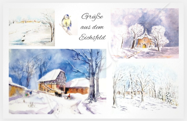 Die Eichsfelder Winterpostkarte