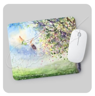Im Blütenwind Mousepad